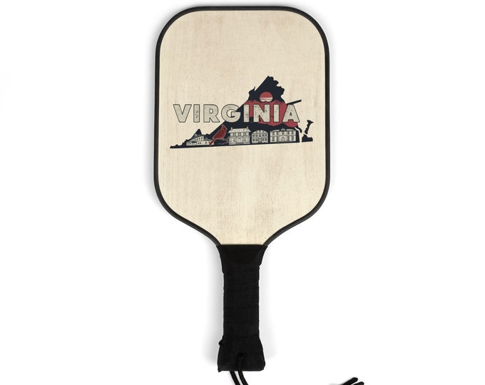 Virginia Pickleball Kit–2 Paddles, 2 Balls| State Design Pickleball Set for Men & Women| Pickleball Gear Gift for Players, Fans, Kids