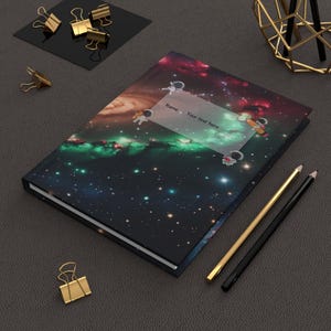 Space Journal | Astrology Gift | Spiritual Notebook | Matte Hardcover Journal | Celestial Journal | Lined Notebook | Planner | Lined pages