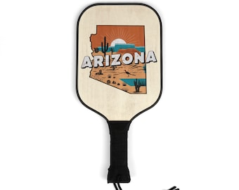 Pickleball Kit - Arizona State- 2 Paddles | 2 Balls | Pickleball Gear for men and women | Pickle ball State Designs