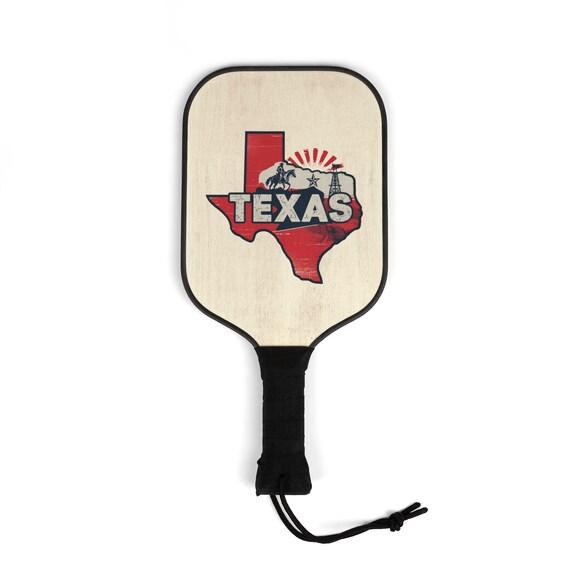 Texas Pickleball Kit–2 Paddles, 2 Balls| State Design Pickleball Set for Men & Women| Pickleball Gear Gift for Players, Fans, Kids