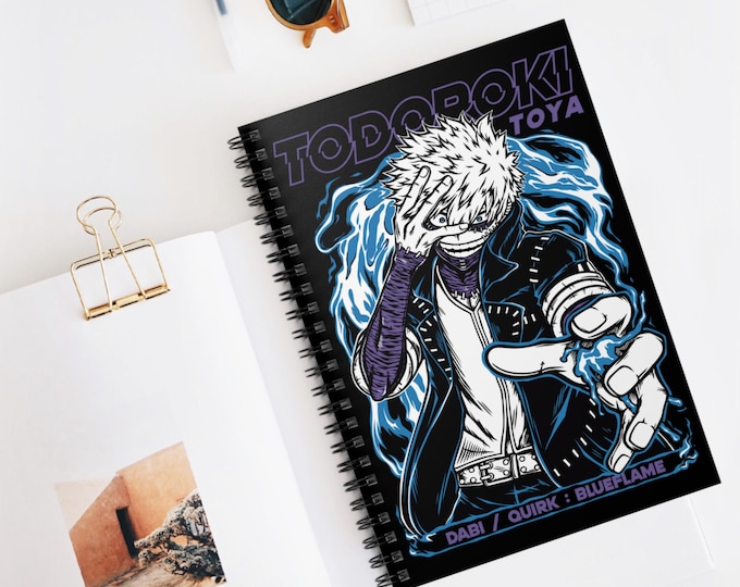 Anime Spiral Notebook | Kawaii Ruled Line Journal | 118 Page Anime Notebook for School & Notes | Otaku Stationery Gift | Anime Writing Book