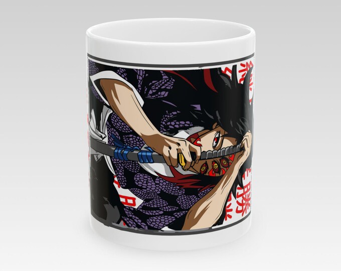 Anime & Manga Ceramic Mug | Custom Manga Art Coffee Cup | Otaku Gift, Kawaii Aesthetic, Anime Birthday Gift, Dishwasher Safe