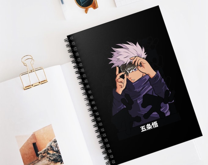 Anime Spiral Notebook | Kawaii Ruled Line Journal | 118 Page Anime Notebook for School & Notes | Otaku Stationery Gift | Anime Writing Book
