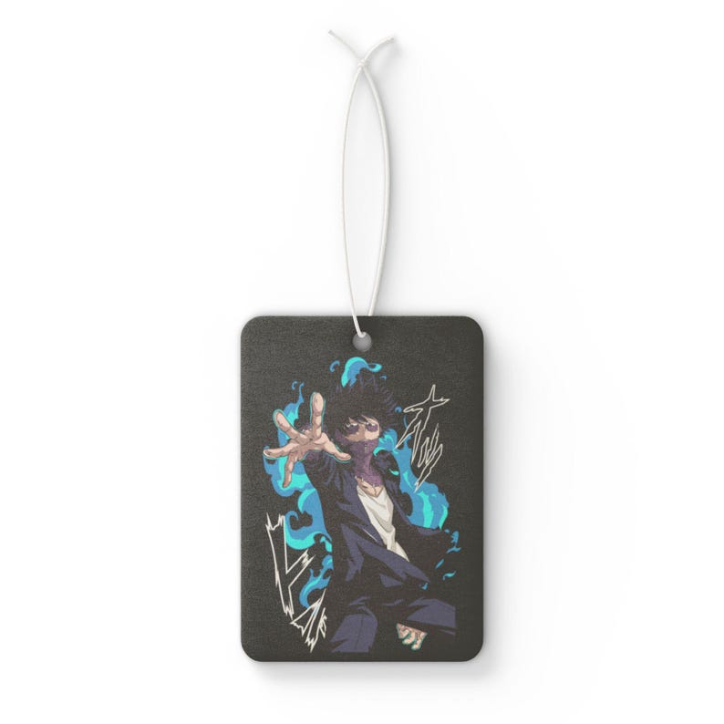 Anime Car Air Freshener Black Ice Scent Anime Auto Decor Otaku Rearview Mirror Tag Kawaii Car Accessory Perfect Gift for Anime Lovers image 2
