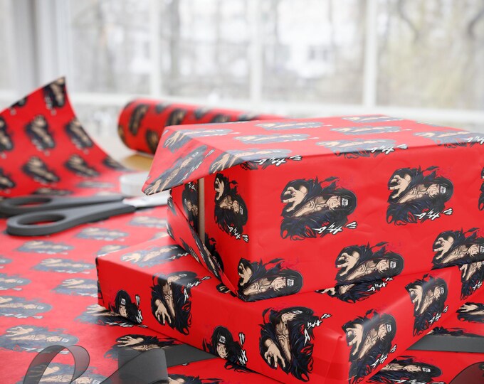 Anime Wrapping Paper, Kawaii Gift Wrap,  Otaku Birthday Wrap, Manga Gift Wrap Paper, Christmas Anime Packaging,  Gift Wrap Sheets