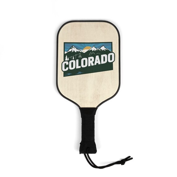 Colorado Pickleball Kit–2 Paddles, 2 Balls| State Design Pickleball Set for Men & Women| Pickleball Gear Gift for Players, Fans, and Kids