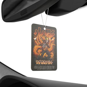 Anime Car Air Freshener Black Ice Scent Anime Auto Decor Otaku Rearview Mirror Tag Kawaii Car Accessory Perfect Gift for Anime Lovers image 3