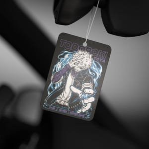 Anime Car Air Freshener Black Ice Scent Anime Auto Decor Otaku Rearview Mirror Tag Kawaii Car Accessory Perfect Gift for Anime Lovers image 5