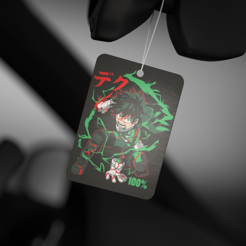 Anime Car Air Freshener Black Ice Scent Anime Auto Decor Otaku Rearview Mirror Tag Kawaii Car Accessory Perfect Gift for Anime Lovers image 5