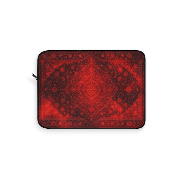 Persian Design Laptop Sleeve, College Student Gift, Protective Computer Cover, Unique Pattern Macbook Case, Boho Style Tech Accessory