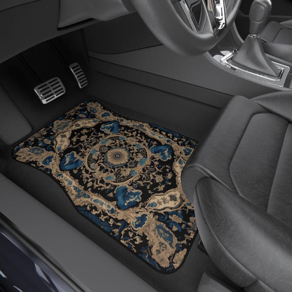 Colorful Persian-Inspired Car Mats - Set of 4 - Custom Car Mats With Non-Slipping Backing - Luxury Car Mats - Elegant Car Mats - Car Gift