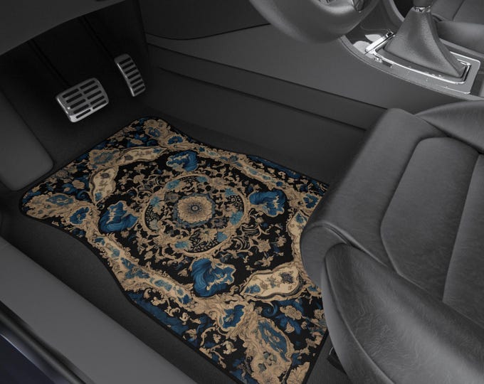 Colorful Persian-Inspired Car Mats - Set of 4 - Custom Car Mats With Non-Slipping Backing - Luxury Car Mats - Elegant Car Mats - Car Gift