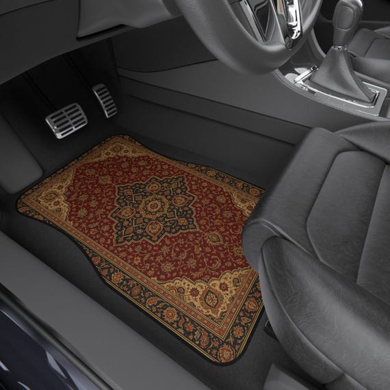 Colorful Persian-Inspired Car Mats - Set of 4 - Custom Car Mats With Non-Slipping Backing - Luxury Car Mats - Elegant Car Mats - Car Gift