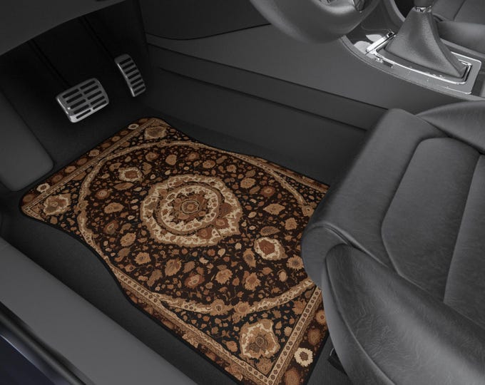 Colorful Persian-Inspired Car Mats - Set of 4 - Custom Car Mats With Non-Slipping Backing - Luxury Car Mats - Elegant Car Mats - Car Gift
