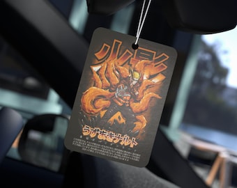 Anime Car Air Freshener Black Ice Scent Anime Auto Decor Otaku Rearview Mirror Tag Kawaii Car Accessory Perfect Gift for Anime Lovers