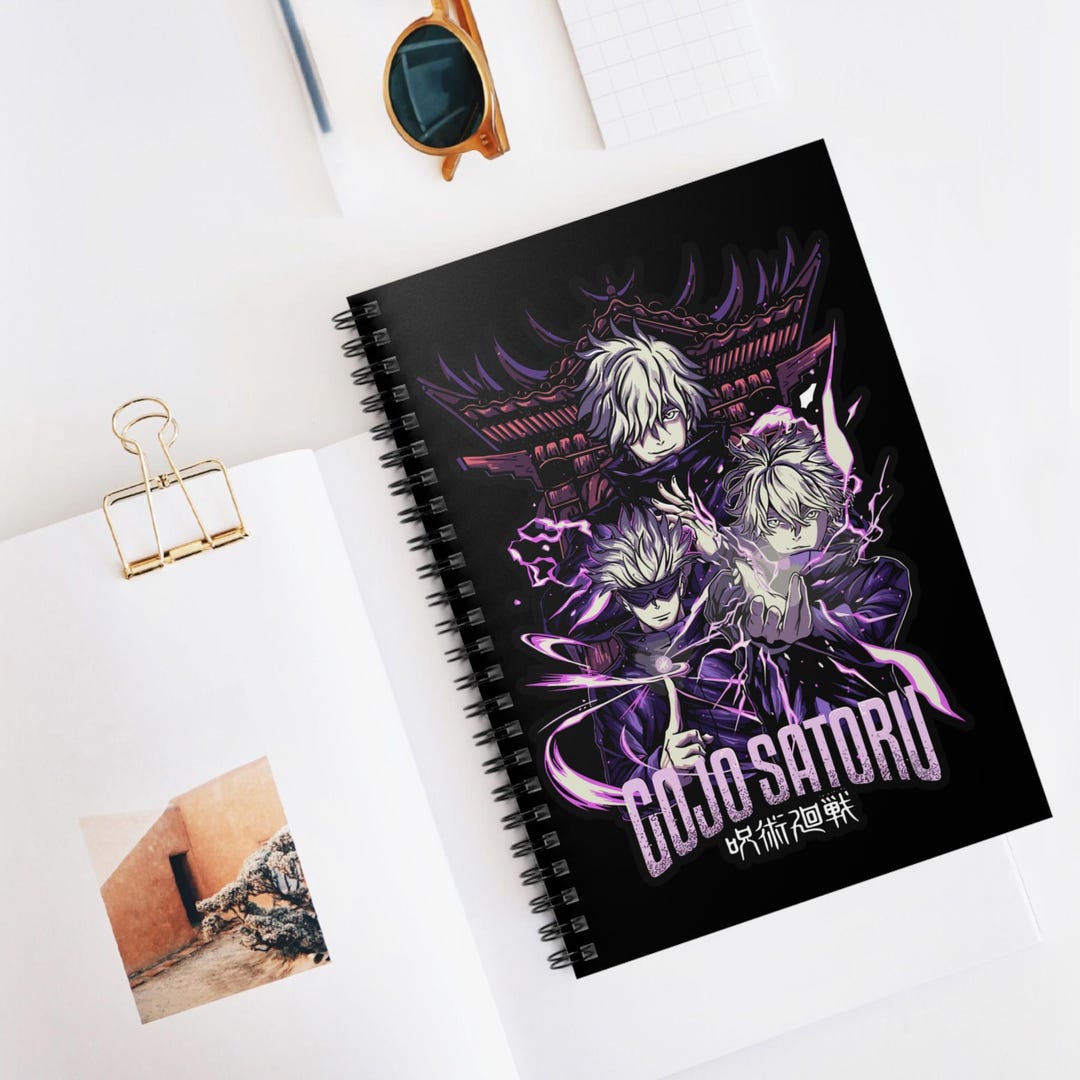 Anime Spiral Notebook | Kawaii Ruled Line Journal | 118 Page Anime ...