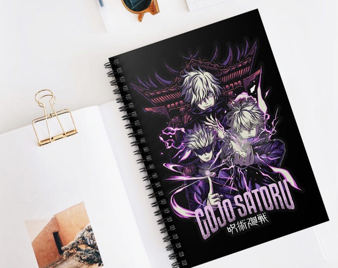 Anime Spiral Notebook | Kawaii Ruled Line Journal | 118 Page Anime Notebook for School & Notes | Otaku Stationery Gift | Anime Writing Book