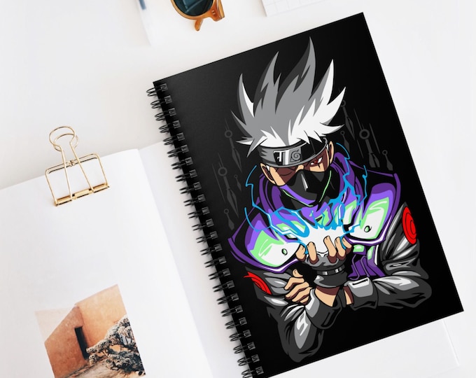 Anime Spiral Notebook | Kawaii Ruled Line Journal | 118 Page Anime Notebook for School & Notes | Otaku Stationery Gift | Anime Writing Book