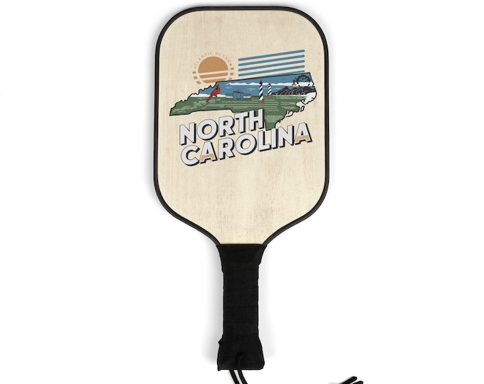 Pickleball Kit - North Carolina State- 2 Paddles | 2 Balls | Pickleball Gear for men and women | Pickle ball State Designs