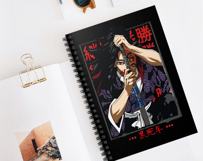 Anime Spiral Notebook | Kawaii Ruled Line Journal | 118 Page Anime Notebook for School & Notes | Otaku Stationery Gift | Anime Writing Book