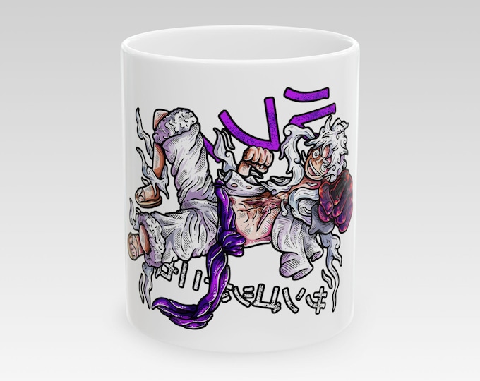 Anime & Manga Ceramic Mug | Custom Manga Art Coffee Cup | Otaku Gift, Kawaii Aesthetic, Anime Birthday Gift, Dishwasher Safe