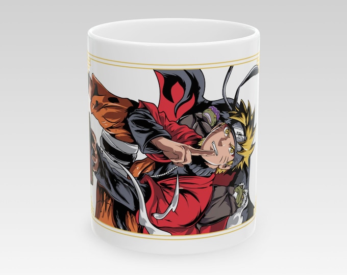 Anime & Manga Ceramic Mug | Custom Manga Art Coffee Cup | Otaku Gift, Kawaii Aesthetic, Anime Birthday Gift, Dishwasher Safe