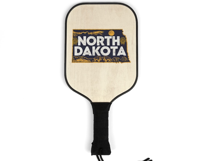 Pickleball Kit - North Dakota State- 2 Paddles | 2 Balls | Pickleball Gear for men and women | Pickle ball State Designs