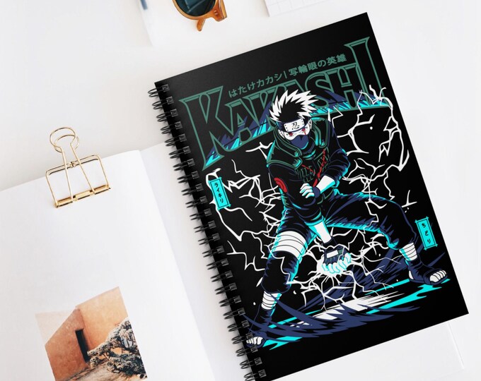 Anime Spiral Notebook | Kawaii Ruled Line Journal | 118 Page Anime Notebook for School & Notes | Otaku Stationery Gift | Anime Writing Book