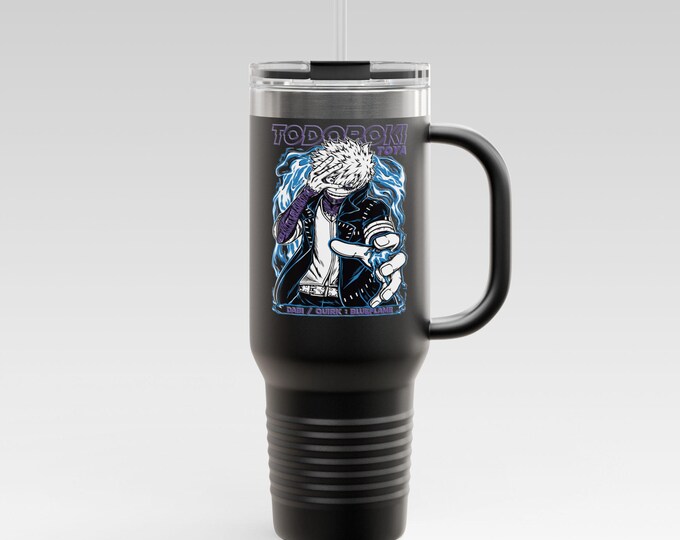 Anime & Manga Tumbler 40oz | Personalized Manga Character Stainless Steel Cup | Otaku Gift, Kawaii Travel Mug,  Anime Birthday Present