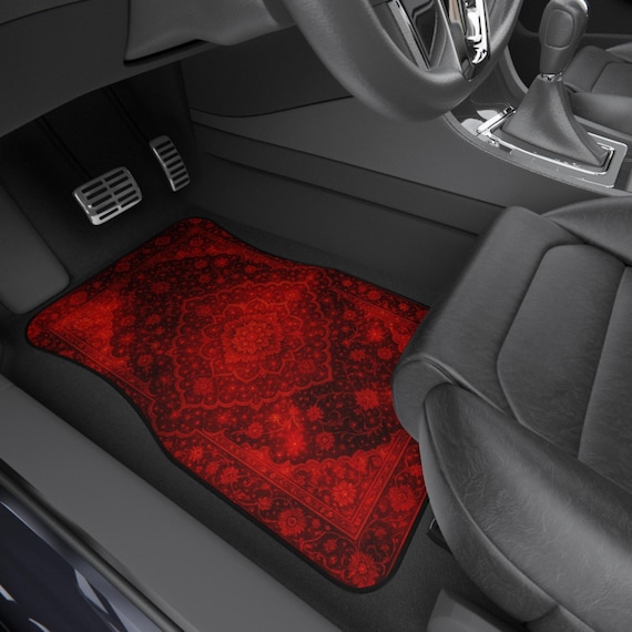Colorful Persian-Inspired Car Mats - Set of 4 - Custom Car Mats With Non-Slipping Backing - Luxury Car Mats - Elegant Car Mats - Car Gift