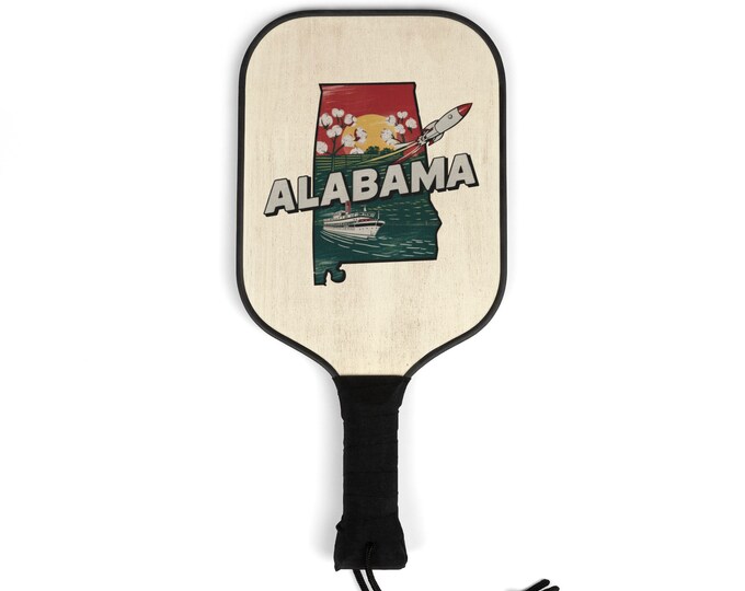 Pickleball Kit - Alabama State- 2 Paddles | 2 Balls | Pickleball Gear for men and women | Pickle ball State Designs