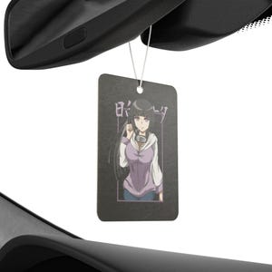 アニメ車用芳香剤 ブラックアイスの香り アニメ車内装飾 オタクバックミラータグ かわいい車アクセサリー アニメ愛好家へのプレゼントに最適 画像 3