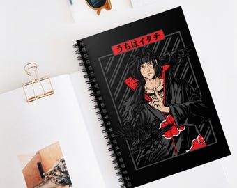 Anime Spiral Notebook | Kawaii Ruled Line Journal | 118 Page Anime Notebook for School & Notes | Otaku Stationery Gift | Anime Writing Book