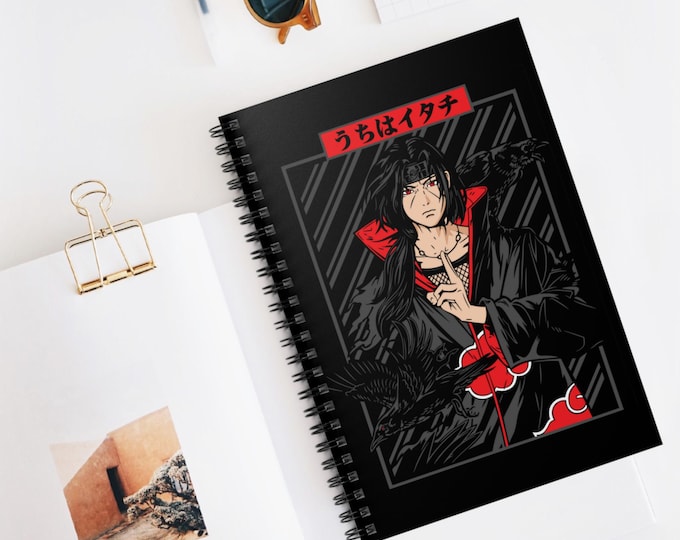 Anime Spiral Notebook | Kawaii Ruled Line Journal | 118 Page Anime Notebook for School & Notes | Otaku Stationery Gift | Anime Writing Book