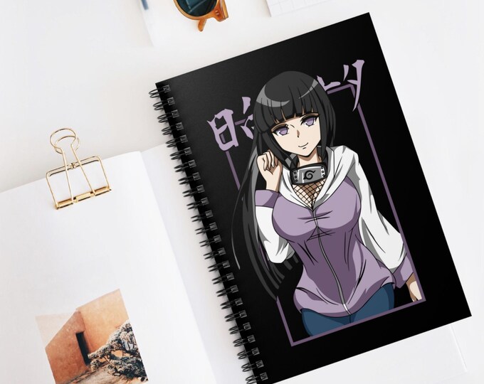 Anime Spiral Notebook | Kawaii Ruled Line Journal | 118 Page Anime Notebook for School & Notes | Otaku Stationery Gift | Anime Writing Book