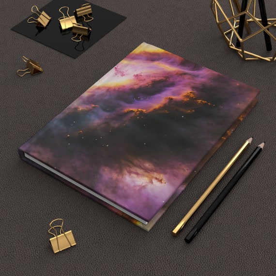 Purple Space Journal | Astronomy Gifts Galaxy | Hardcover Journal | Hardcover Notebook | Celestial Journal | Lined Notebook | Lined pages