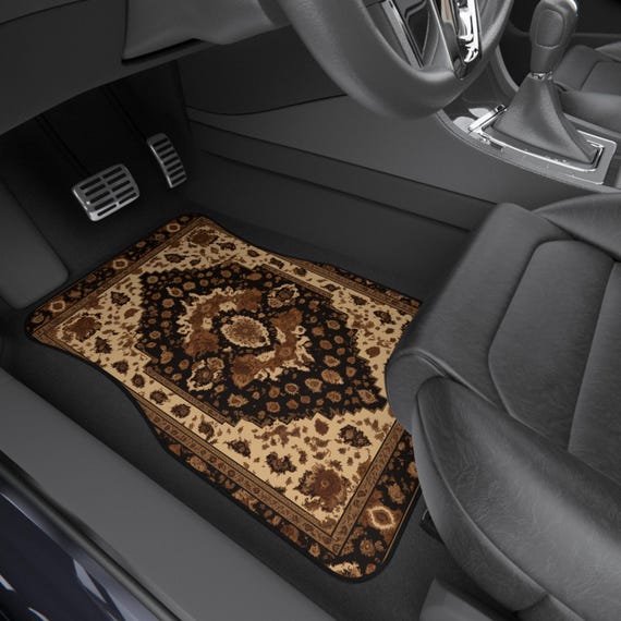 Colorful Persian-Inspired Car Mats - Set of 4 - Custom Car Mats With Non-Slipping Backing - Luxury Car Mats - Elegant Car Mats - Car Gift