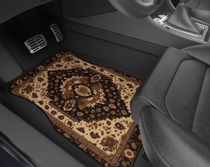 Colorful Persian-Inspired Car Mats - Set of 4 - Custom Car Mats With Non-Slipping Backing - Luxury Car Mats - Elegant Car Mats - Car Gift