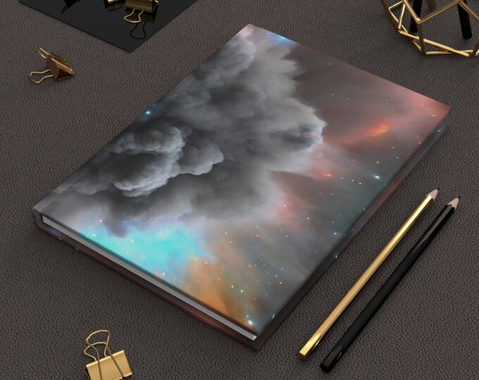 Space Journal | Astronomy Gifts Galaxy | Hardcover Journal | Hardcover Notebook | Celestial Journal | Lined Notebook | Lined pages