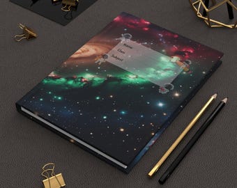 Space Journal | Astrology Gift | Spiritual Notebook | Matte Hardcover Journal | Celestial Journal | Lined Notebook | Planner | Lined pages