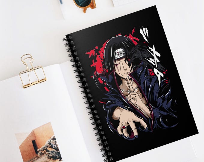 Anime Spiral Notebook | Kawaii Ruled Line Journal | 118 Page Anime Notebook for School & Notes | Otaku Stationery Gift | Anime Writing Book