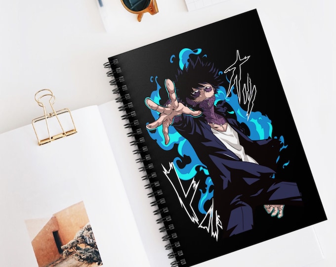 Anime Spiral Notebook | Kawaii Ruled Line Journal | 118 Page Anime Notebook for School & Notes | Otaku Stationery Gift | Anime Writing Book