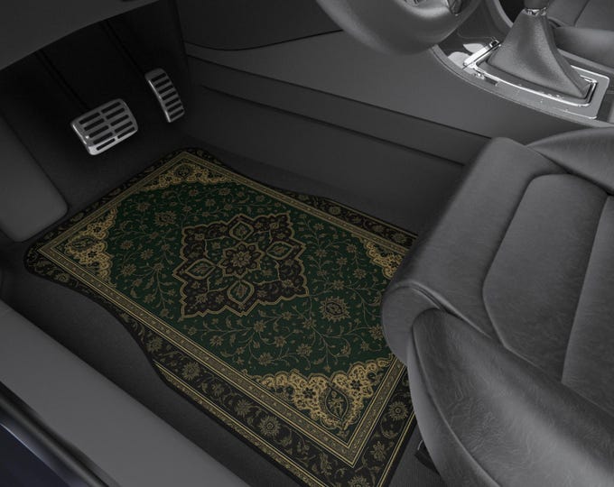Colorful Persian-Inspired Car Mats - Set of 4 - Custom Car Mats With Non-Slipping Backing - Luxury Car Mats - Elegant Car Mats - Car Gift