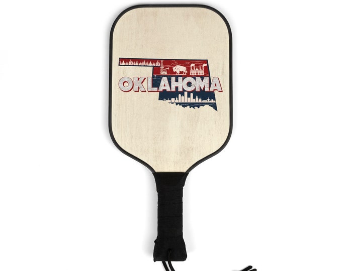 Pickleball Kit - Oklahoma State- 2 Paddles | 2 Balls | Pickleball Gear for men and women | Pickle ball State Designs