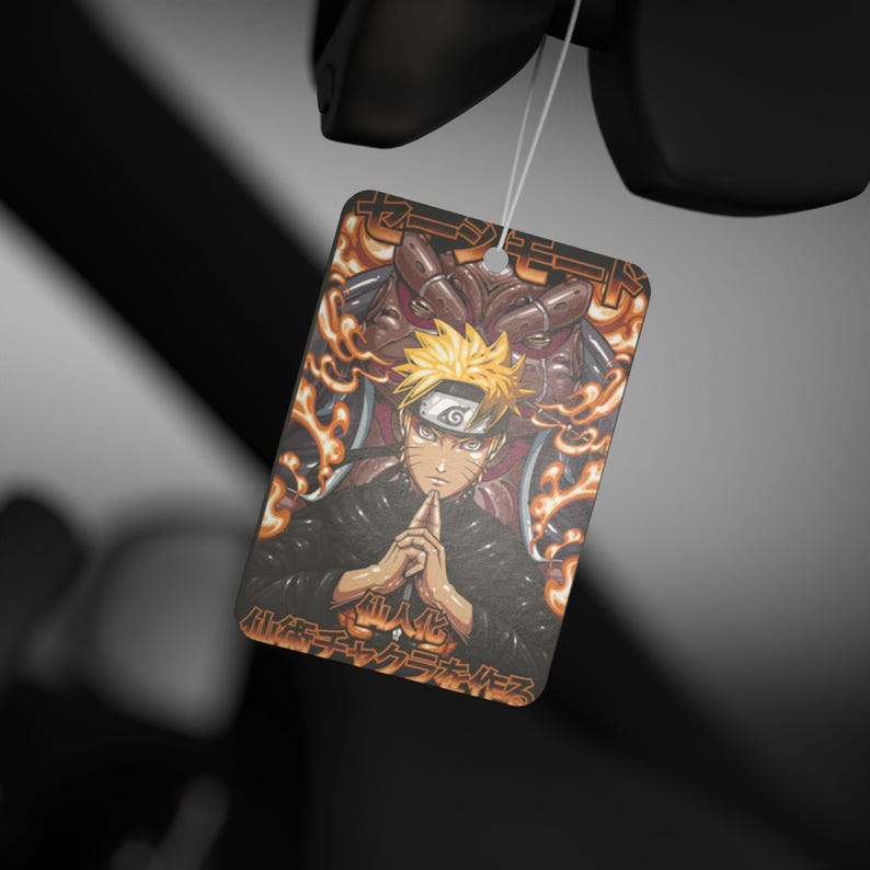 Anime Car Air Freshener Black Ice Scent Anime Auto Decor Otaku Rearview Mirror Tag Kawaii Car Accessory Perfect Gift for Anime Lovers image 5