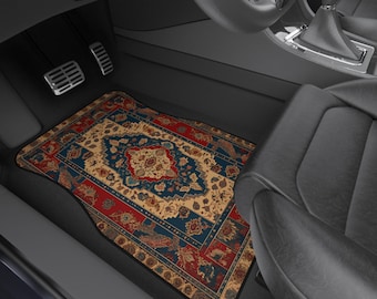 Colorful Persian-Inspired Car Mats - Set of 4 - Custom Car Mats With Non-Slipping Backing - Luxury Car Mats - Elegant Car Mats - Car Gift