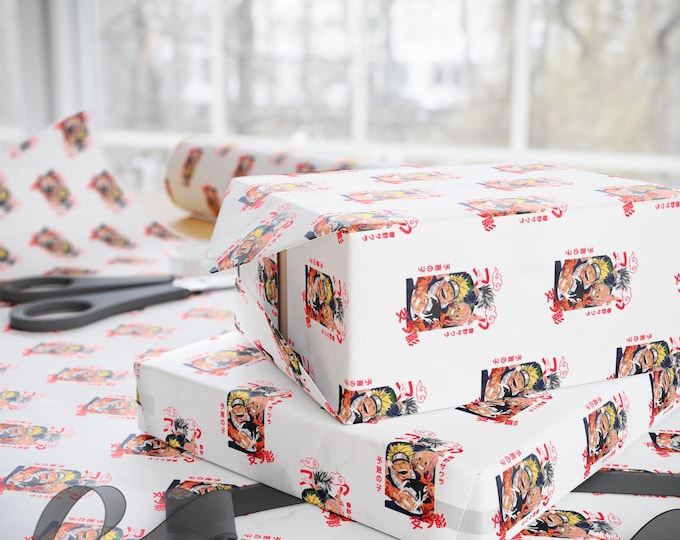 Anime Wrapping Paper, Kawaii Gift Wrap,  Otaku Birthday Wrap, Manga Gift Wrap Paper, Christmas Anime Packaging,  Gift Wrap Sheets