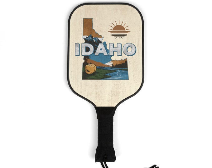 Pickleball Kit - Idaho State- 2 Paddles | 2 Balls | Pickleball Gear for Men and Women | Pickle ball State Designs