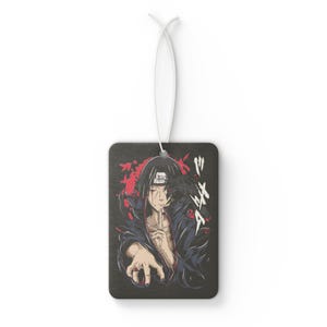 Anime Car Air Freshener Black Ice Scent Anime Auto Decor Otaku Rearview Mirror Tag Kawaii Car Accessory Perfect Gift for Anime Lovers image 2