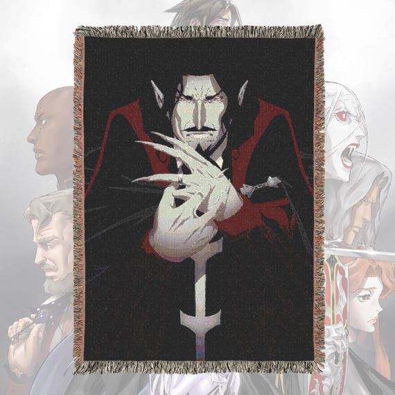 Anime & Manga Woven Blanket – 100% Cotton Throw with Fringe, Otaku Room Decor, Cozy Anime Gift, Wall Tapestry or Couch Accent